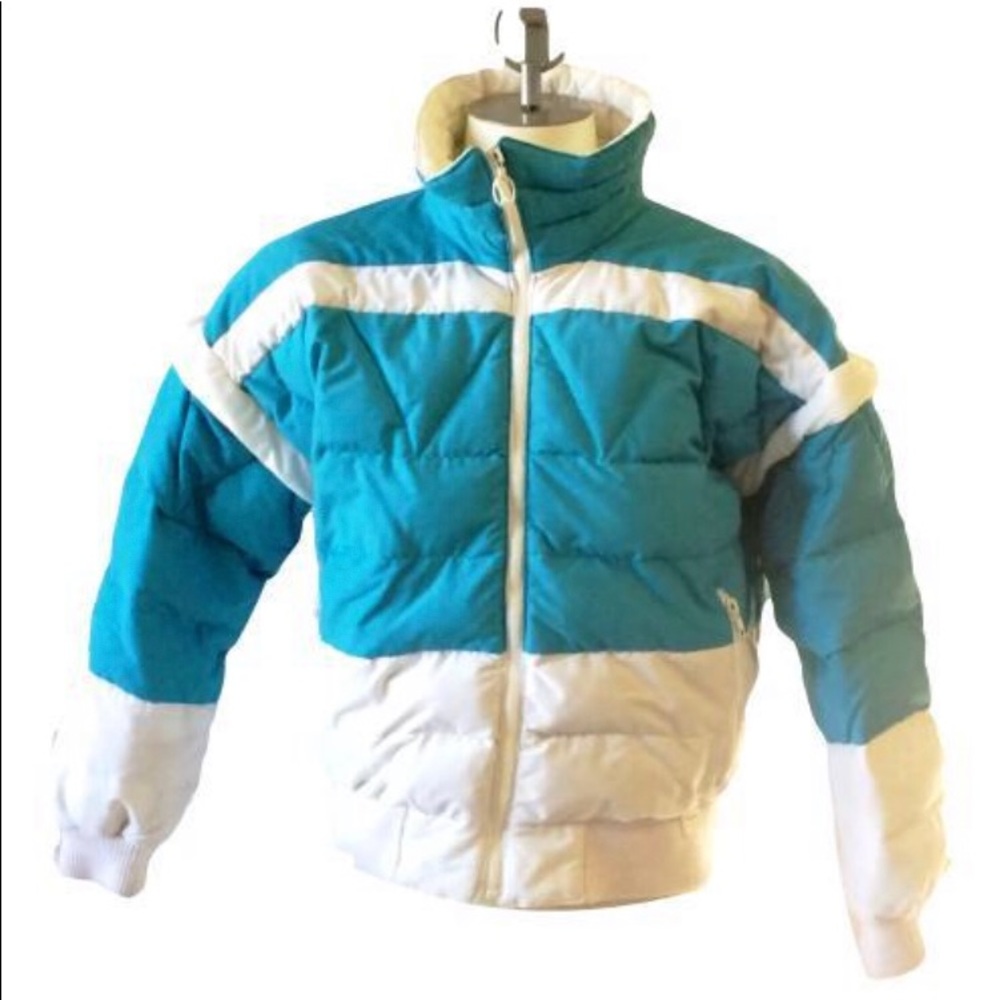 Vintage Goat Blue/White Ski Jacket M